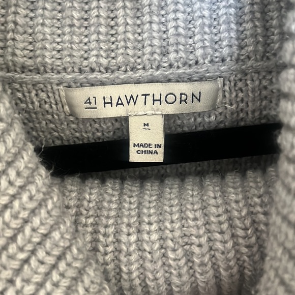 41 Hawthorn - Grey Turtleneck Size M - Picture 2 of 6